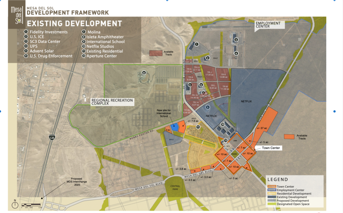Mesa del Sol master plan map